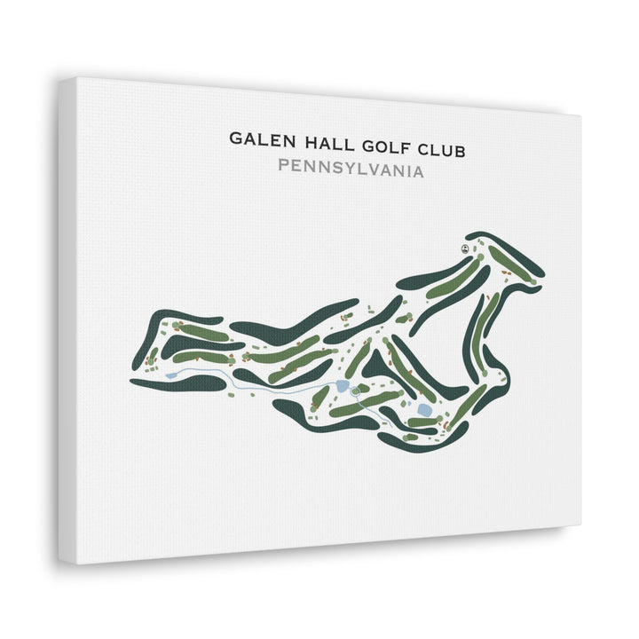 Galen Hall Golf Club, Pennsylvania - Printed Golf Course
