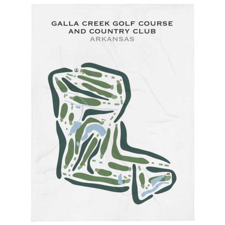 Galla Creek Golf Course & Country Club, Arkansas - Printed Golf Courses