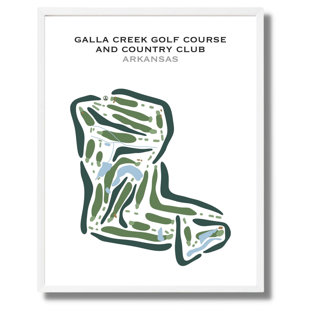 Galla Creek Golf Course & Country Club, Arkansas - Printed Golf Courses