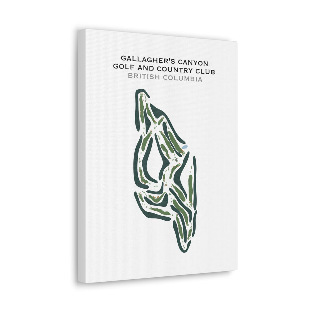 Gallagher's Canyon Golf & Country Club, British Columbia - Printed Golf Course