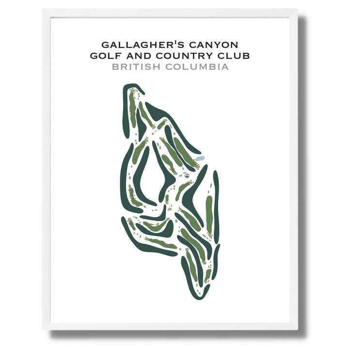 Gallagher's Canyon Golf & Country Club, British Columbia - Printed Golf Course