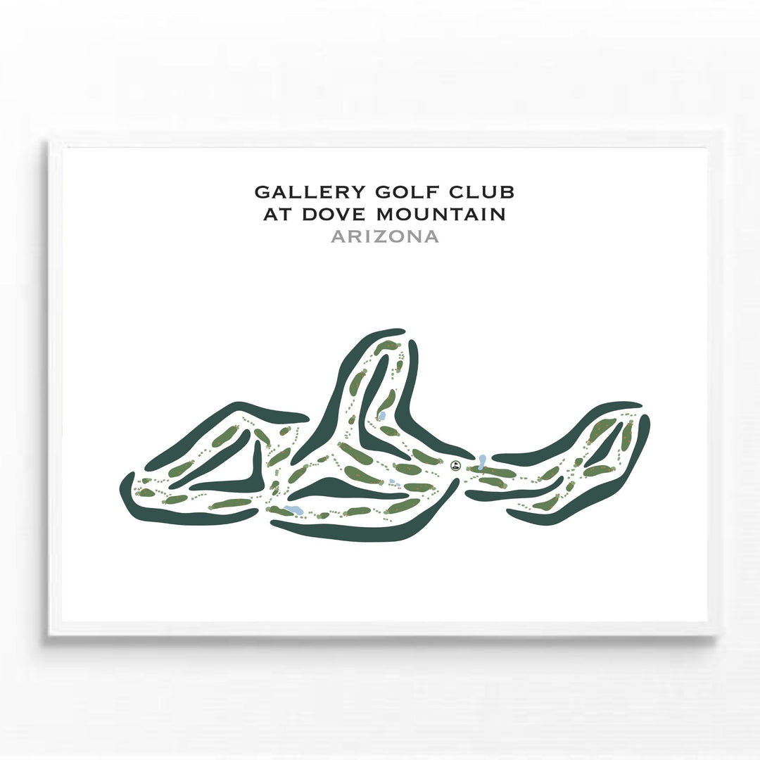 The Gallery Golf Club at Dove Mountain, Arizona - Printed Golf Courses