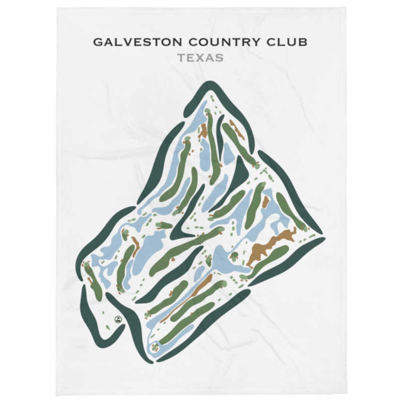 Galveston Country Club, Texas - Printed Golf Courses