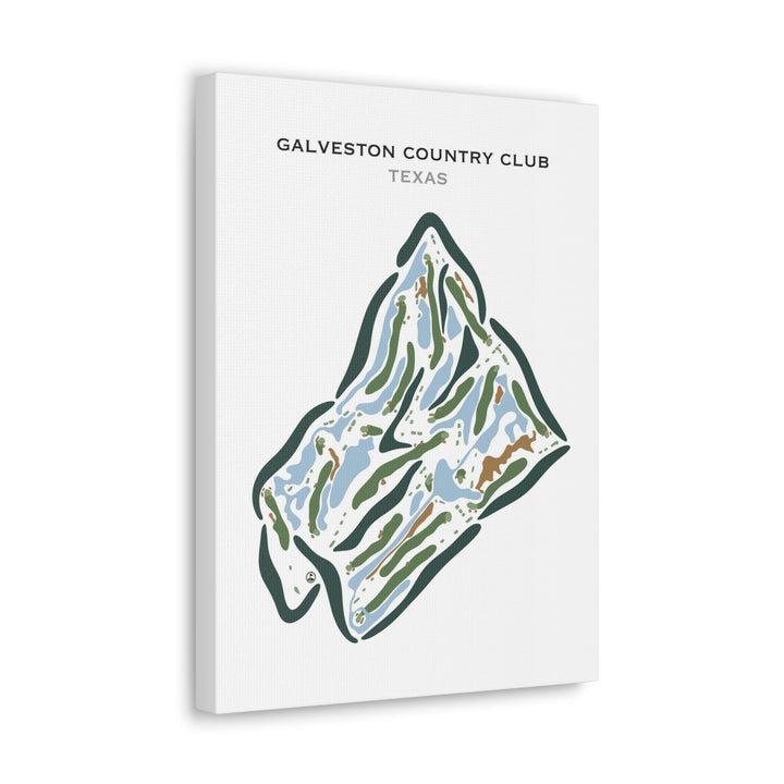 Galveston Country Club, Texas - Printed Golf Courses