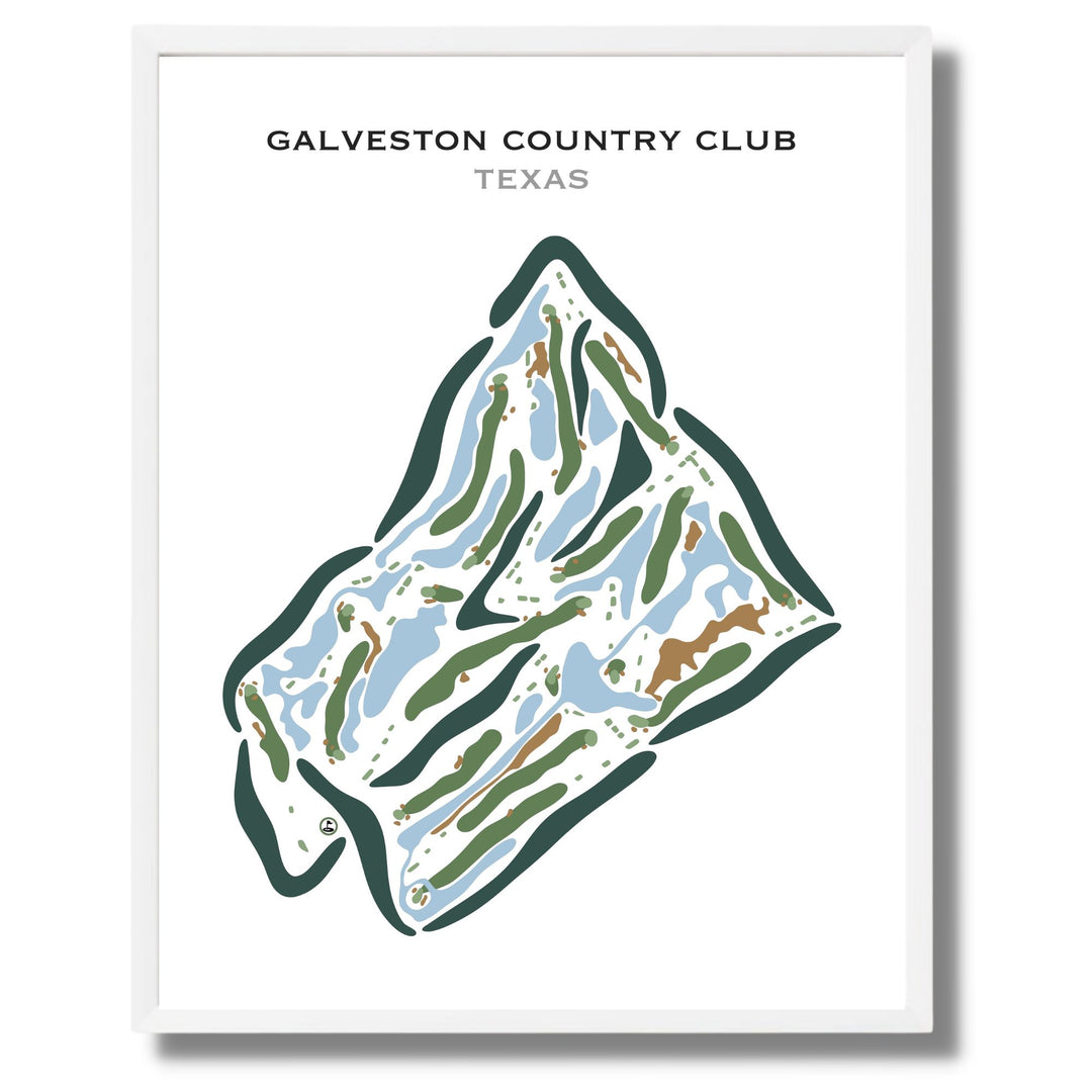 Galveston Country Club, Texas - Printed Golf Courses