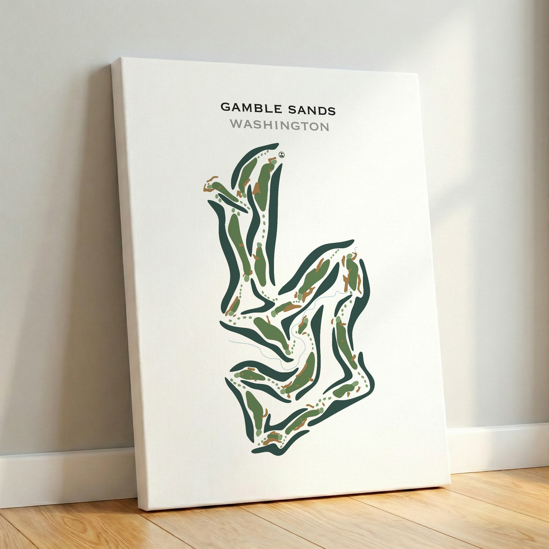 Gamble Sands, Washington - Printed Golf Courses