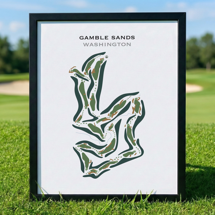 Gamble Sands, Washington - Printed Golf Courses