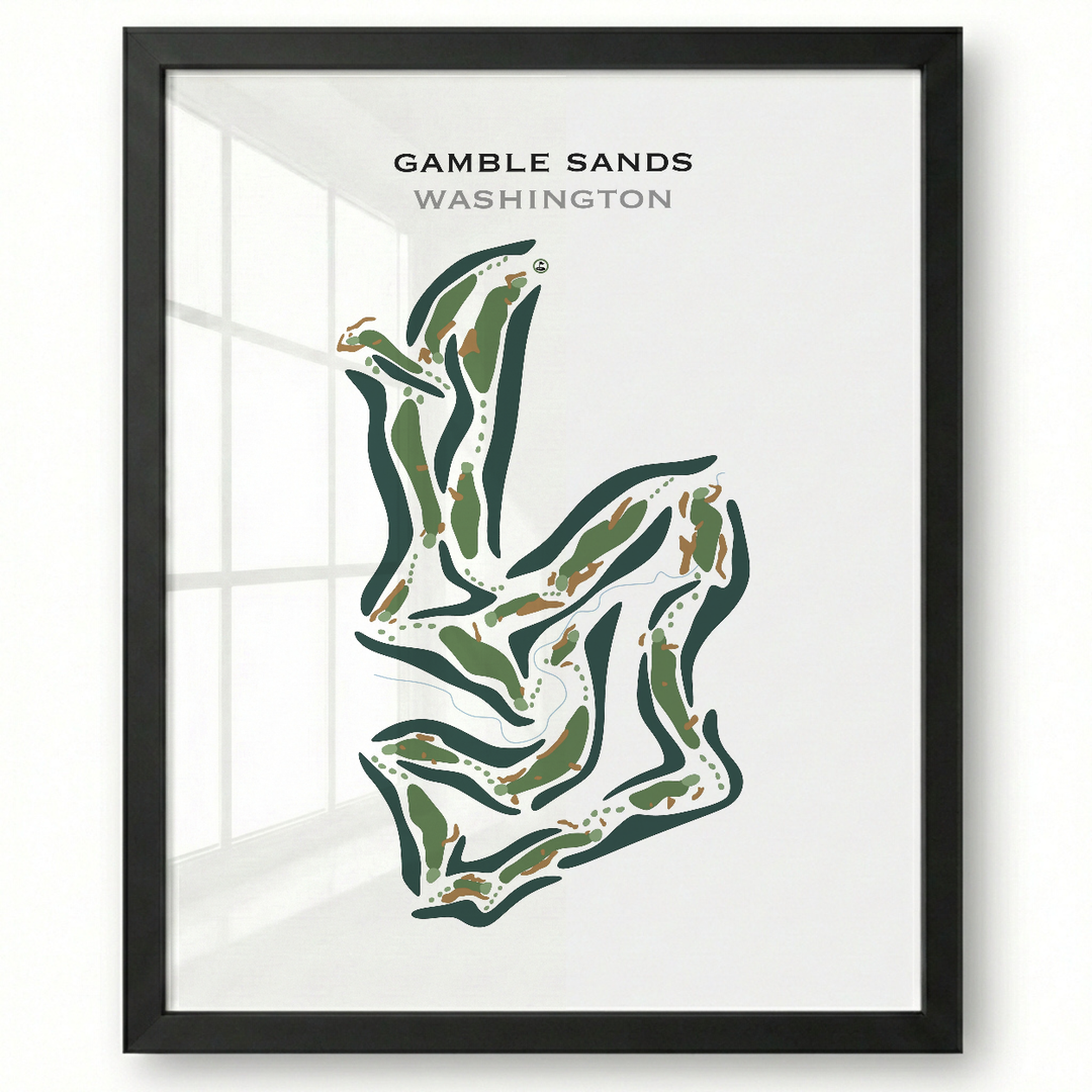 Gamble Sands, Washington - Printed Golf Courses