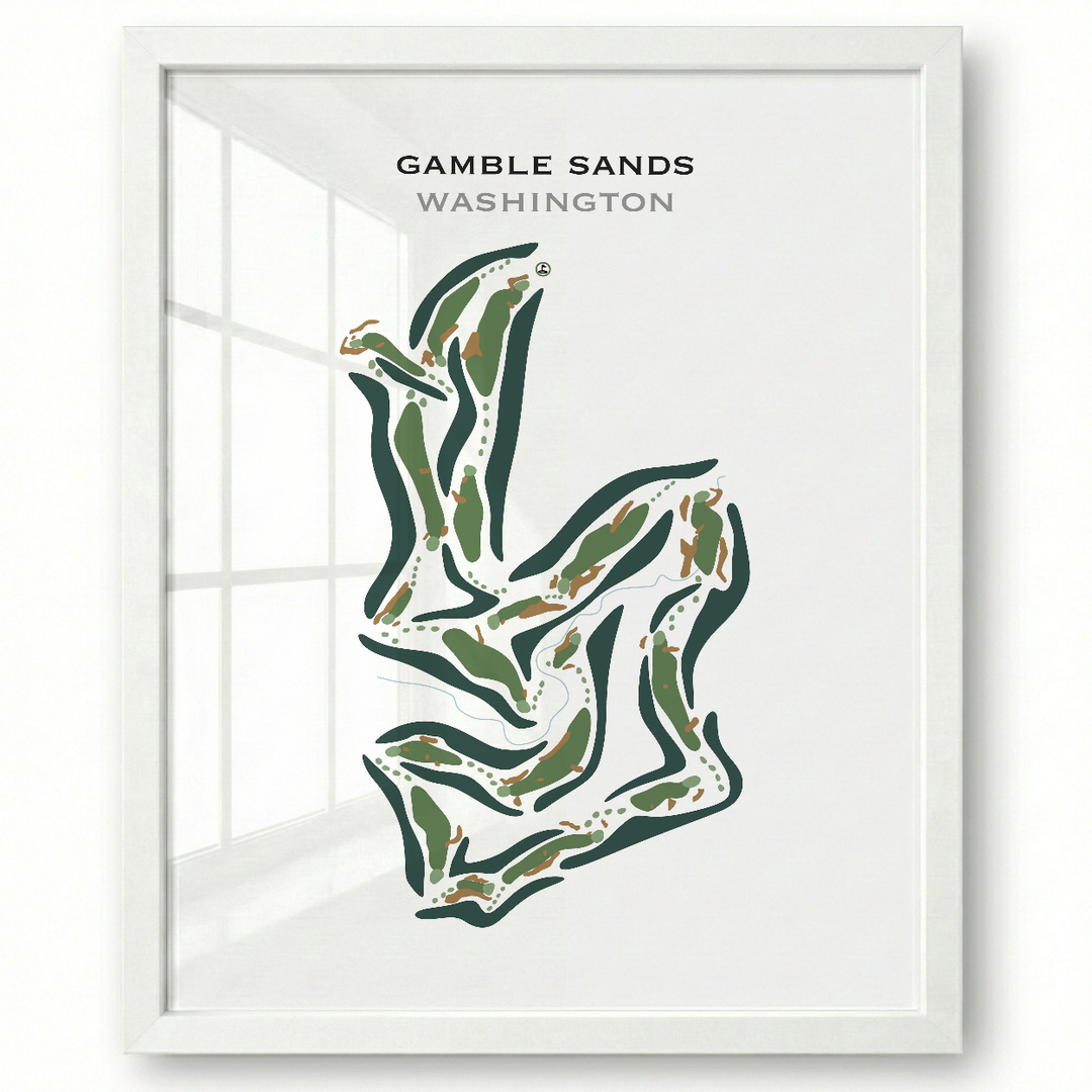 Gamble Sands, Washington - Printed Golf Courses