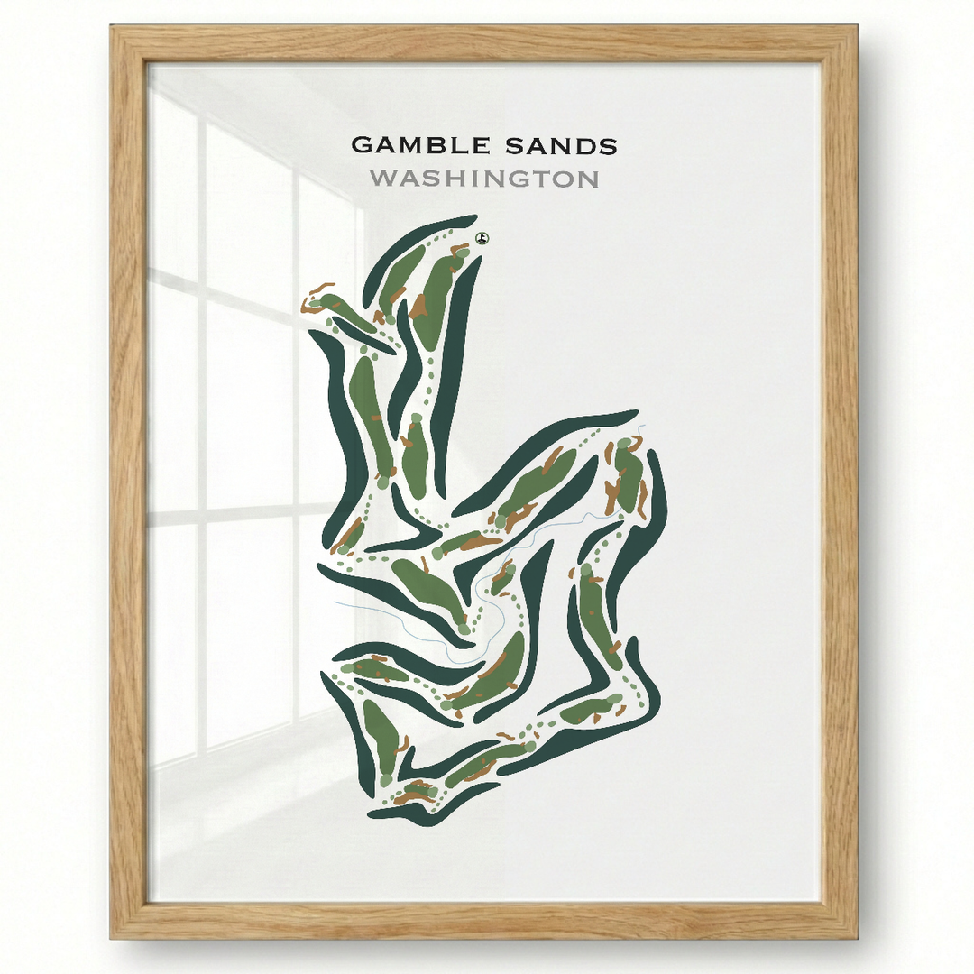 Gamble Sands, Washington - Printed Golf Courses