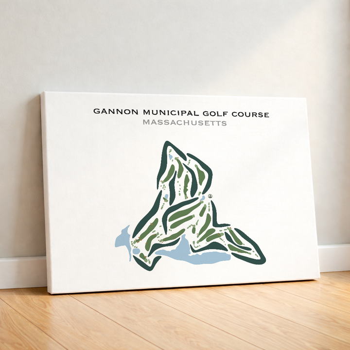 Gannon Municipal Golf Course, Massachusetts - Printed Golf Courses