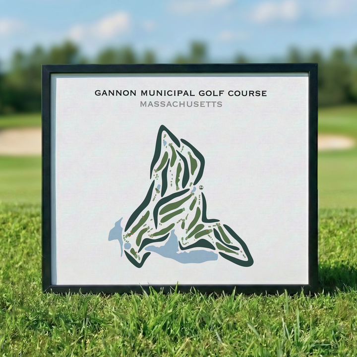 Gannon Municipal Golf Course, Massachusetts - Printed Golf Courses