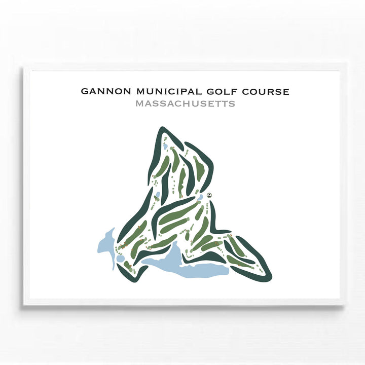 Gannon Municipal Golf Course, Massachusetts - Printed Golf Courses