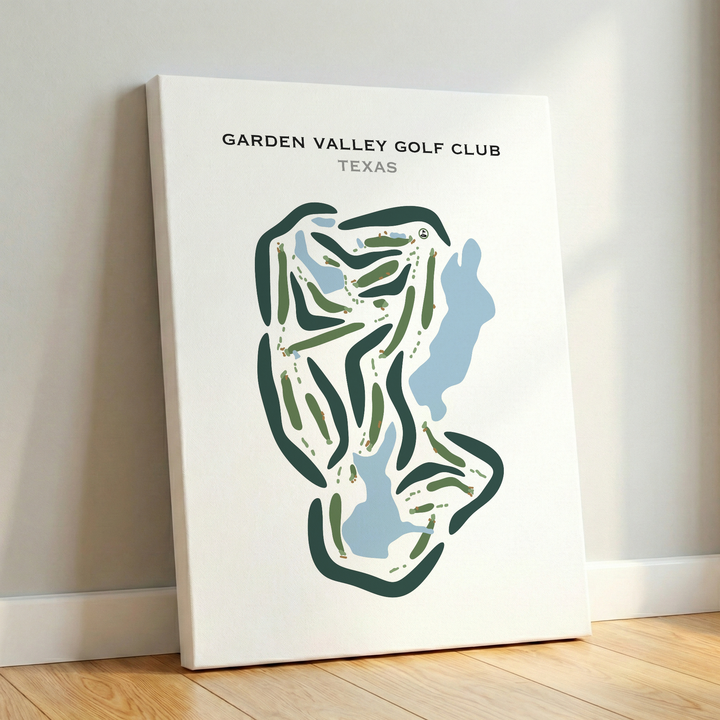 Garden Valley Golf Club, Texas - Printed Golf Courses
