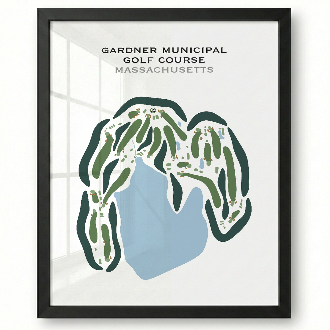 Gardner Municipal Golf Course, Massachusetts - Printed Golf Courses