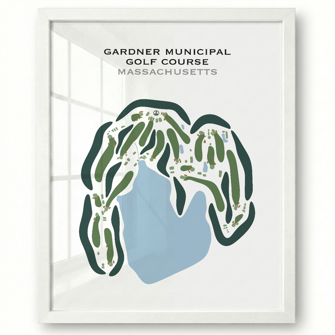 Gardner Municipal Golf Course, Massachusetts - Printed Golf Courses