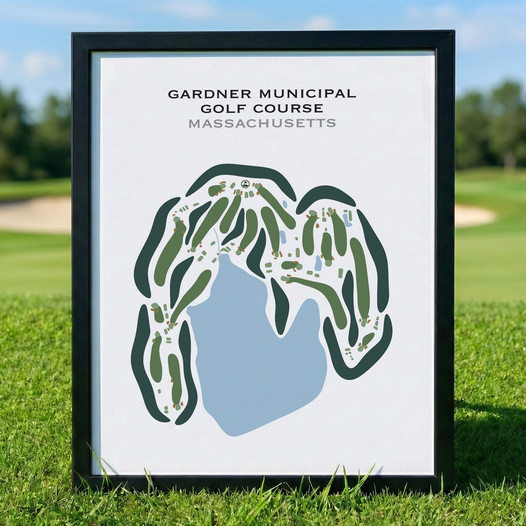 Gardner Municipal Golf Course, Massachusetts - Printed Golf Courses