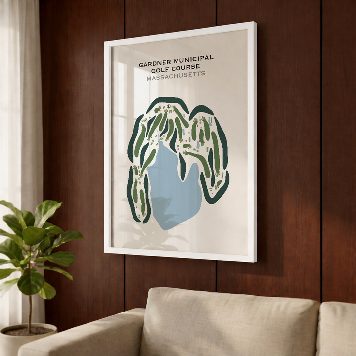 Gardner Municipal Golf Course, Massachusetts - Printed Golf Courses
