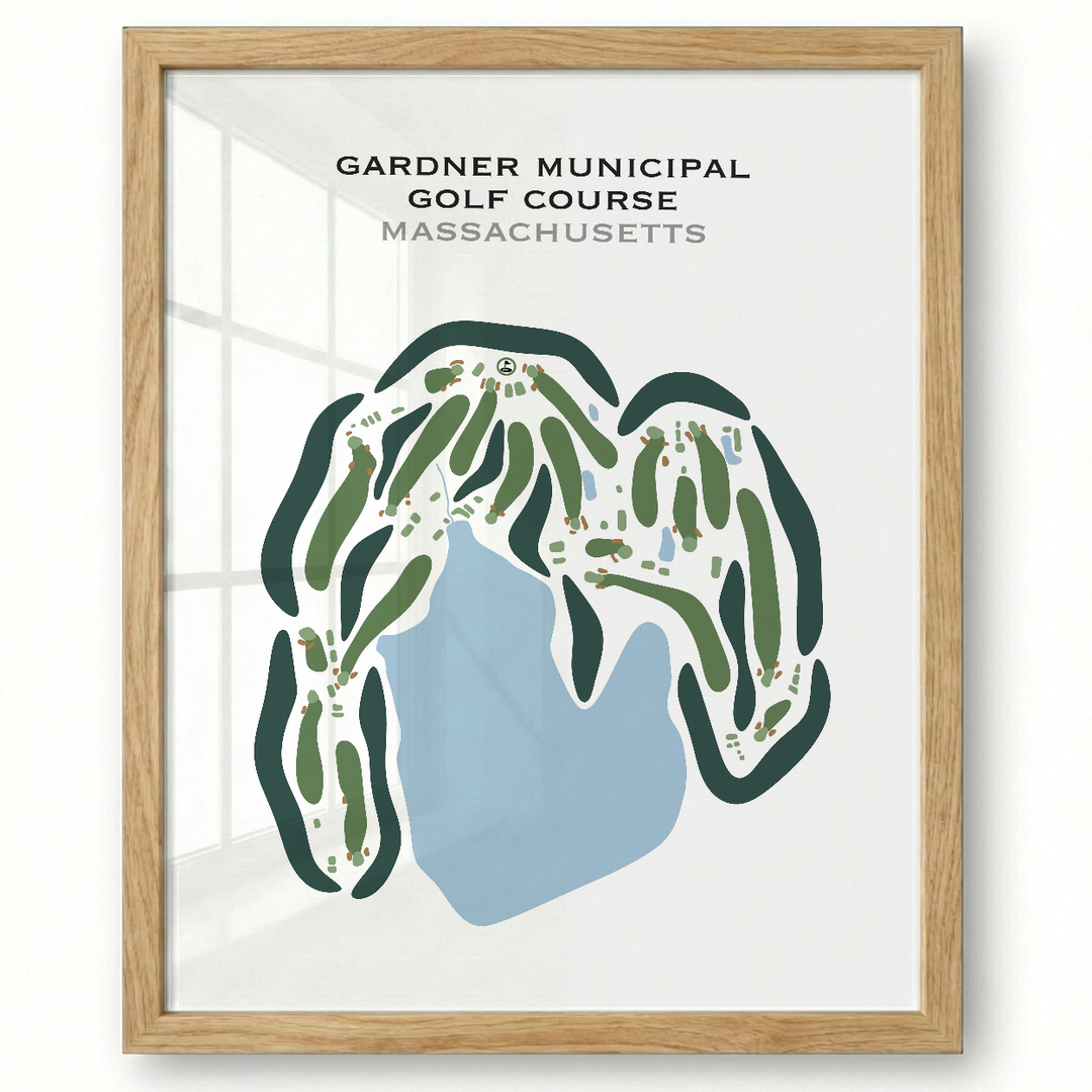 Gardner Municipal Golf Course, Massachusetts - Printed Golf Courses