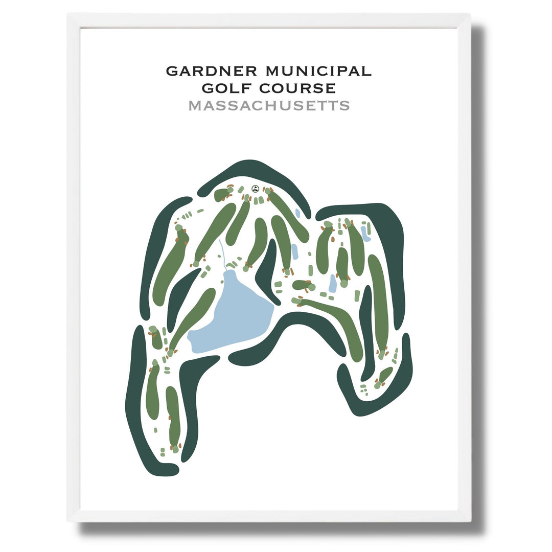 Gardner Municipal Golf Course, Massachusetts - Printed Golf Courses