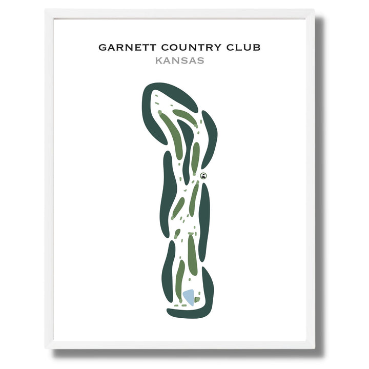 Garnett Country Club, Kansas - Printed Golf Courses