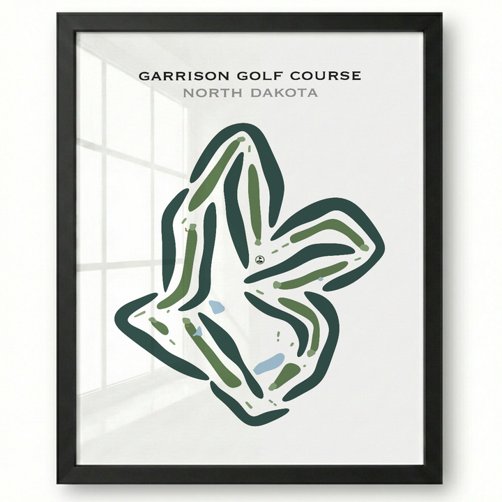 Garrison Golf Course, North Dakota - Printed Golf Courses