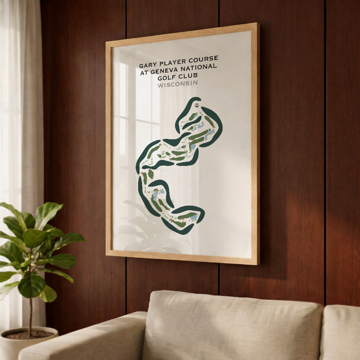 Gary Player Course at Geneva National Golf Club, Wisconsin - Printed Golf Courses