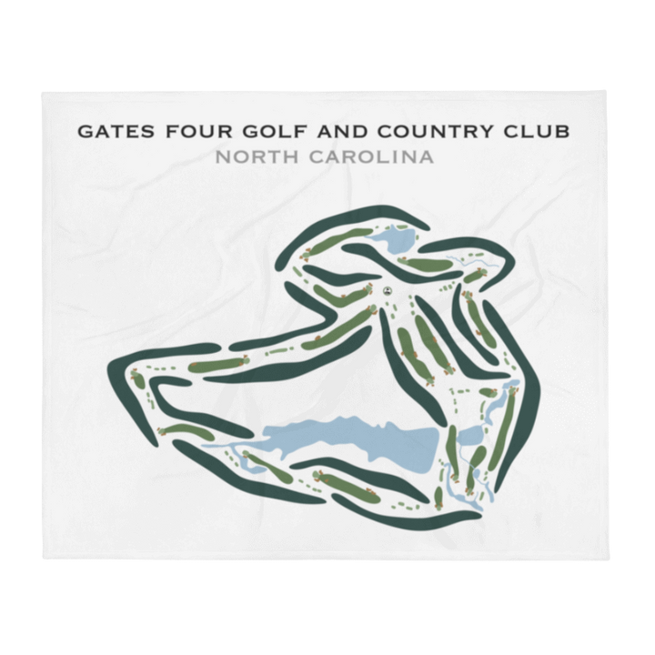 Gates Four Golf & Country Club, North Carolina - Printed Golf Courses