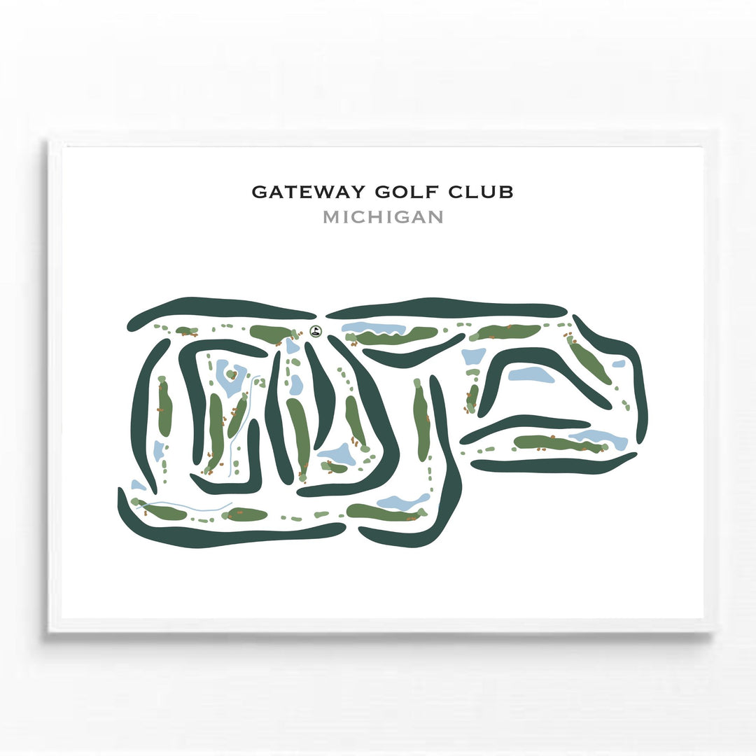 Gateway Golf Club, Michigan - Printed Golf Courses