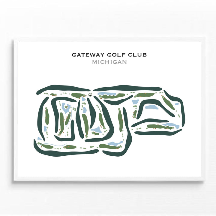 Gateway Golf Club, Michigan - Printed Golf Courses