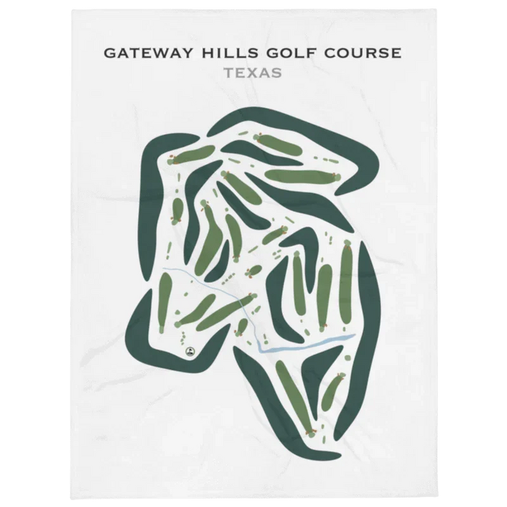 Gateway Hills Golf Course, Texas - Printed Golf Courses