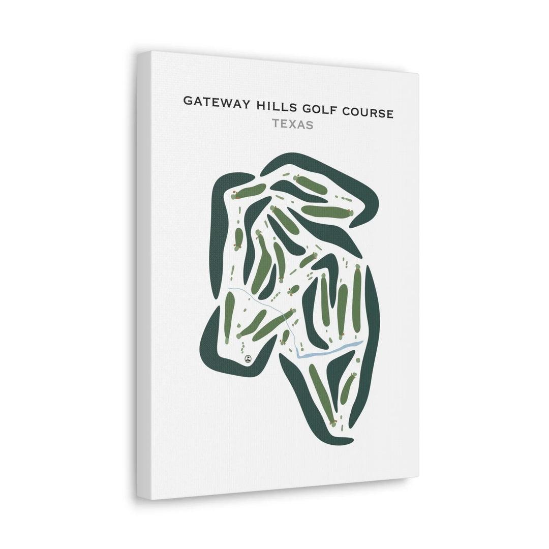 Gateway Hills Golf Course, Texas - Printed Golf Courses