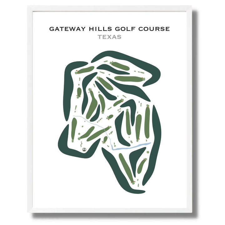 Gateway Hills Golf Course, Texas - Printed Golf Courses