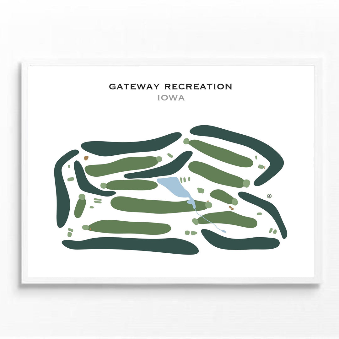 Gateway Recreation, Iowa - Printed Golf Courses