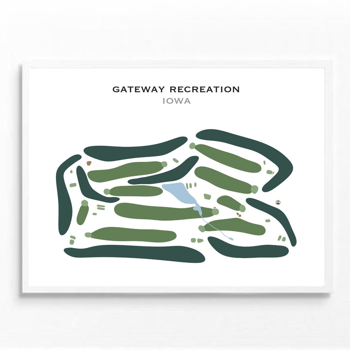 Gateway Recreation, Iowa - Printed Golf Courses