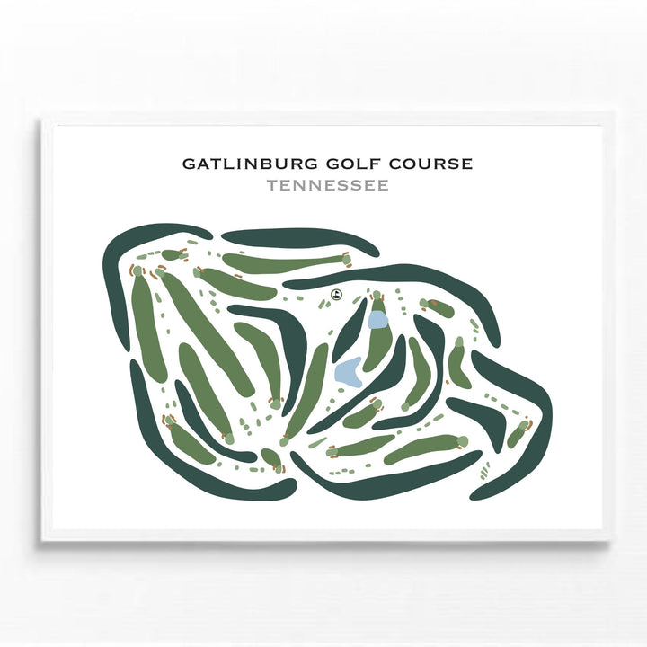 Gatlinburg Golf Course, Tennessee - Printed Golf Courses