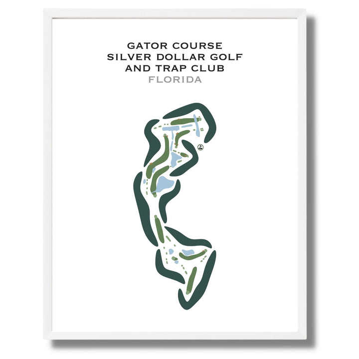 Gator Course at Silver Dollar Golf & Trap Club, Florida - Printed Golf Courses