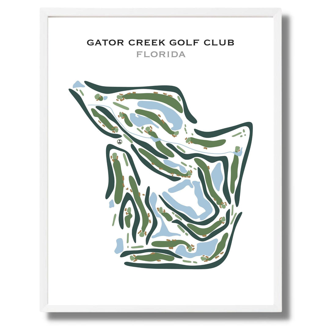 Gator Creek Golf Club, Florida - Printed Golf Courses - Golf Course Prints