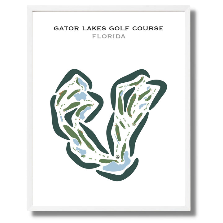 Gator Lakes Golf Course, Florida - Printed Golf Courses