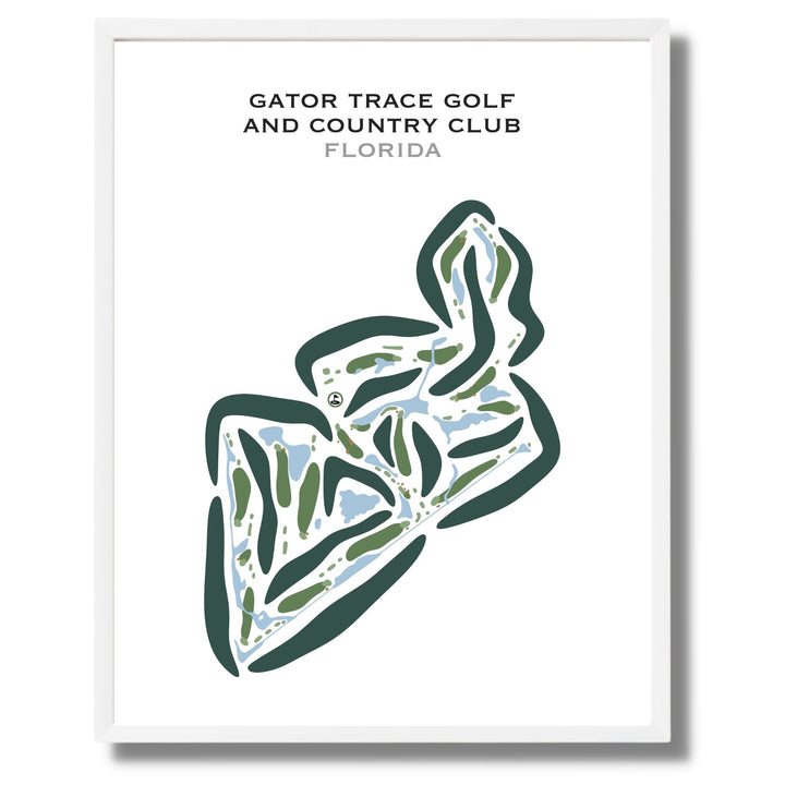 Gator Trace Golf & Country Club, Florida - Printed Golf Courses