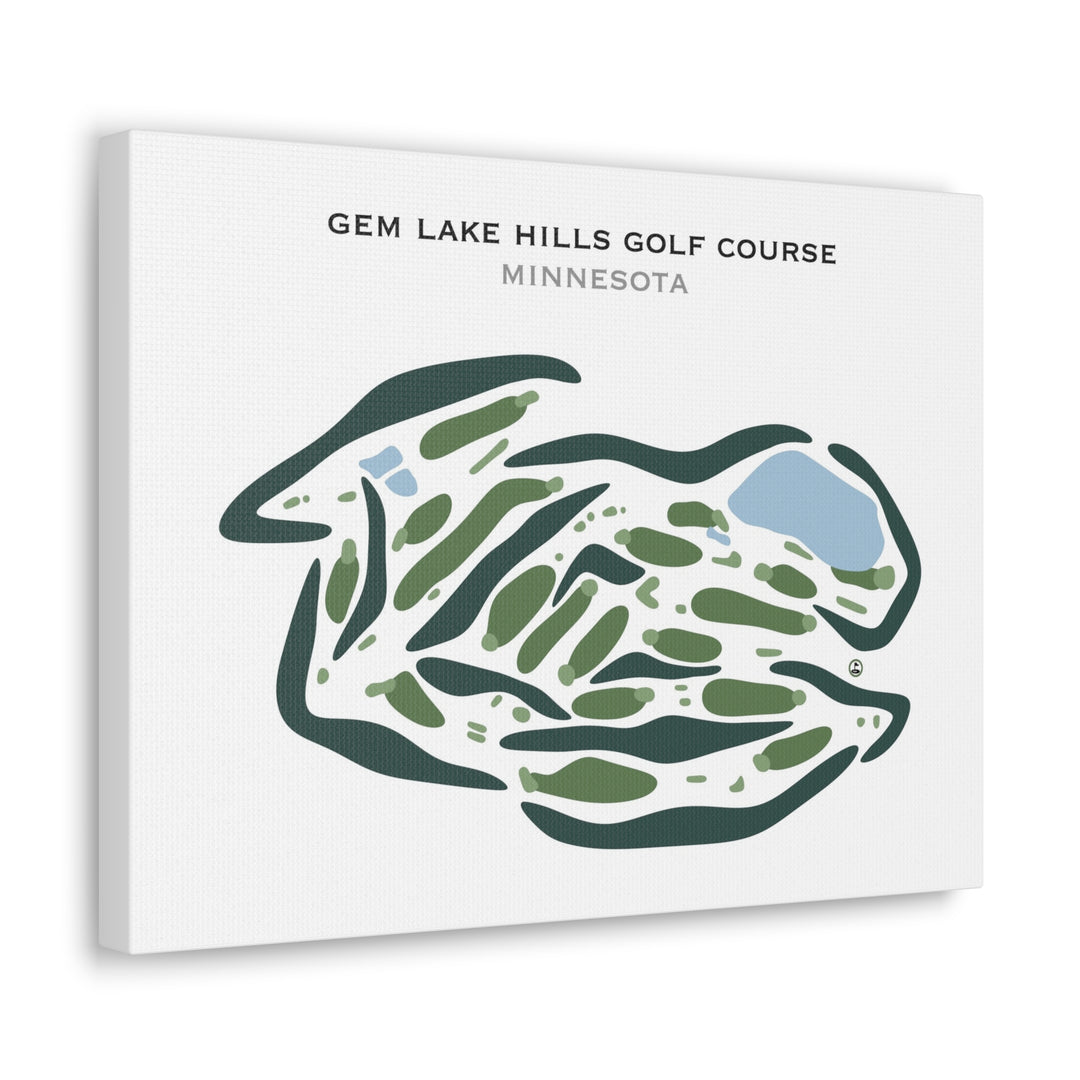 Gem Lake Hills Golf Course, Minnesota - Printed Golf Courses