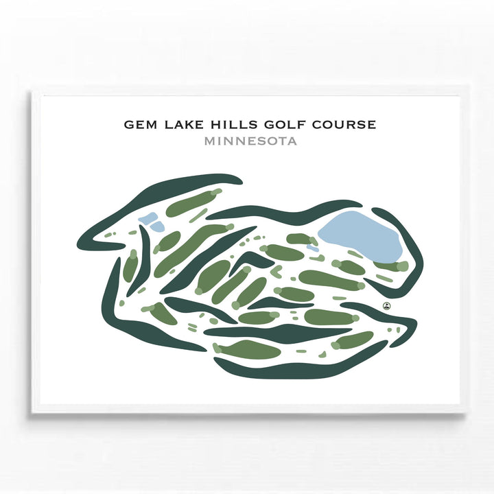 Gem Lake Hills Golf Course, Minnesota - Printed Golf Courses