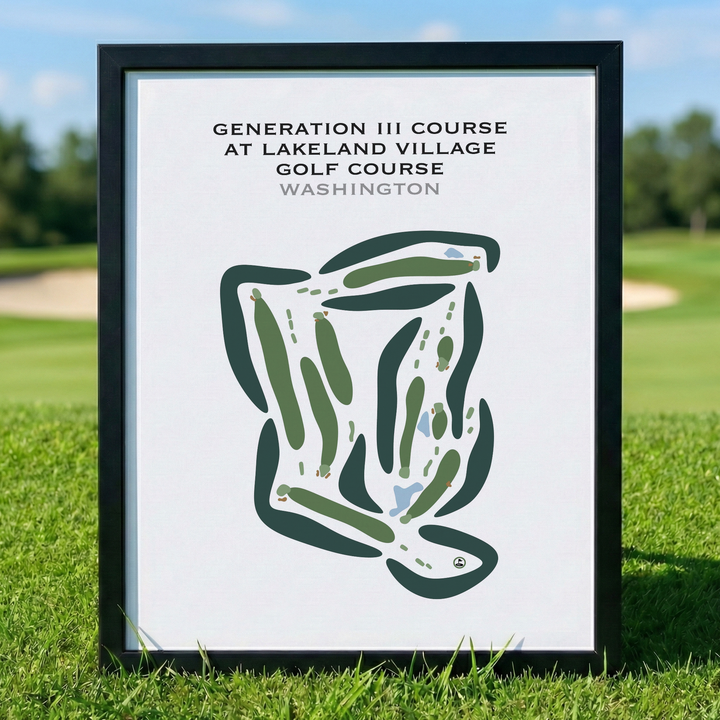 Generation III Course at Lake Land Village Golf Course, Washington - Printed Golf Courses