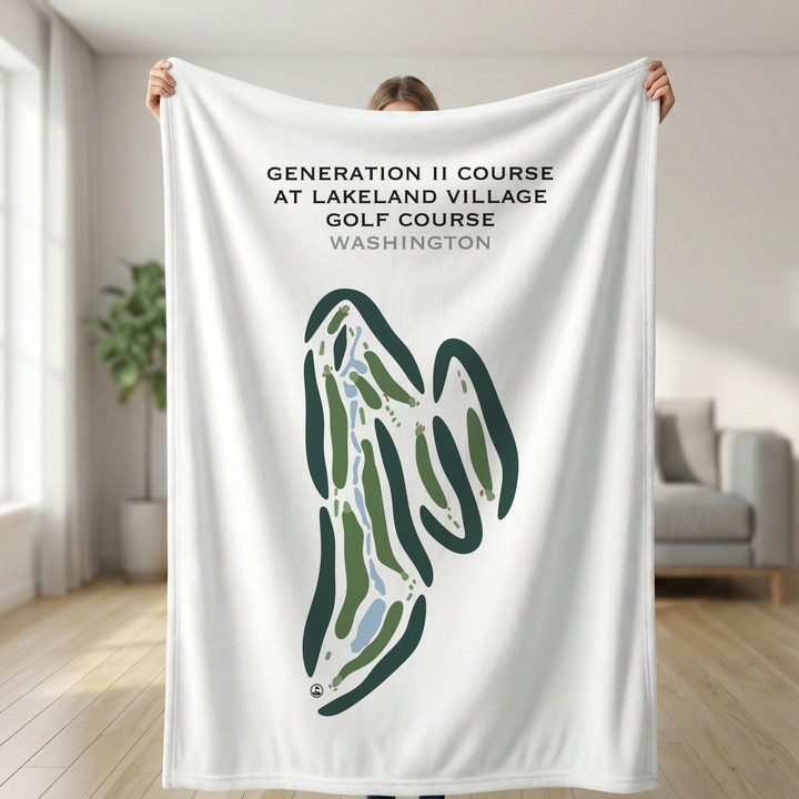 Generation II Course at Lake Land Village Golf Course, Washington - Printed Golf Courses