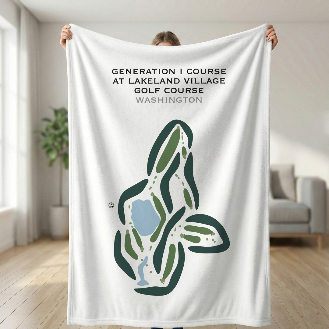 Generation I Course at Lake Land Village Golf Course, Washington - Printed Golf Courses