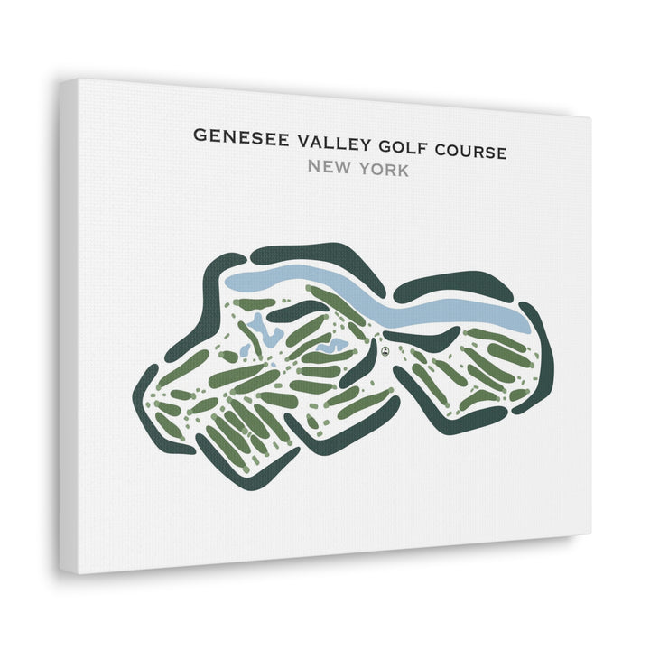 Genesee Valley Golf Course, New York - Printed Golf Courses