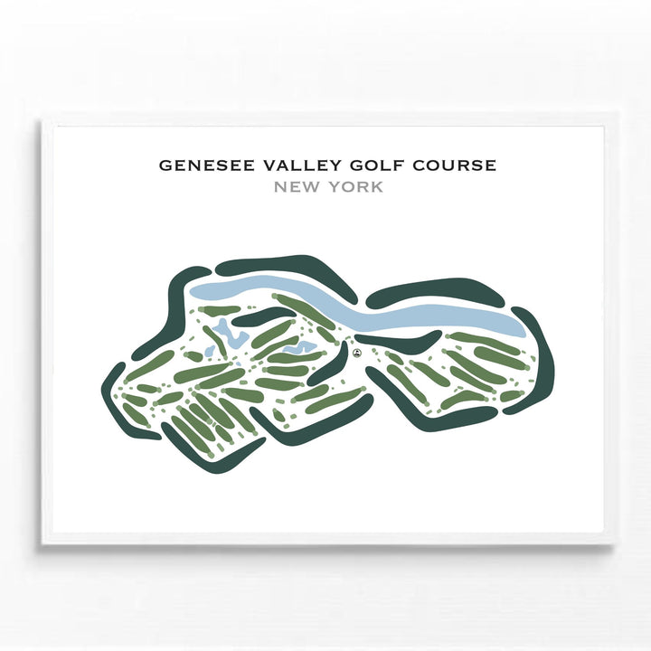 Genesee Valley Golf Course, New York - Printed Golf Courses