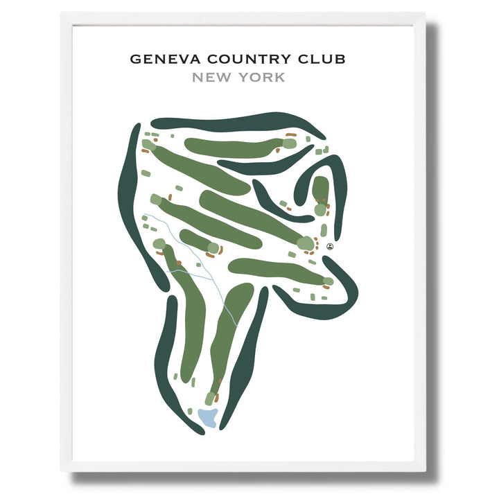 Geneva Country Club, New York - Printed Golf Courses