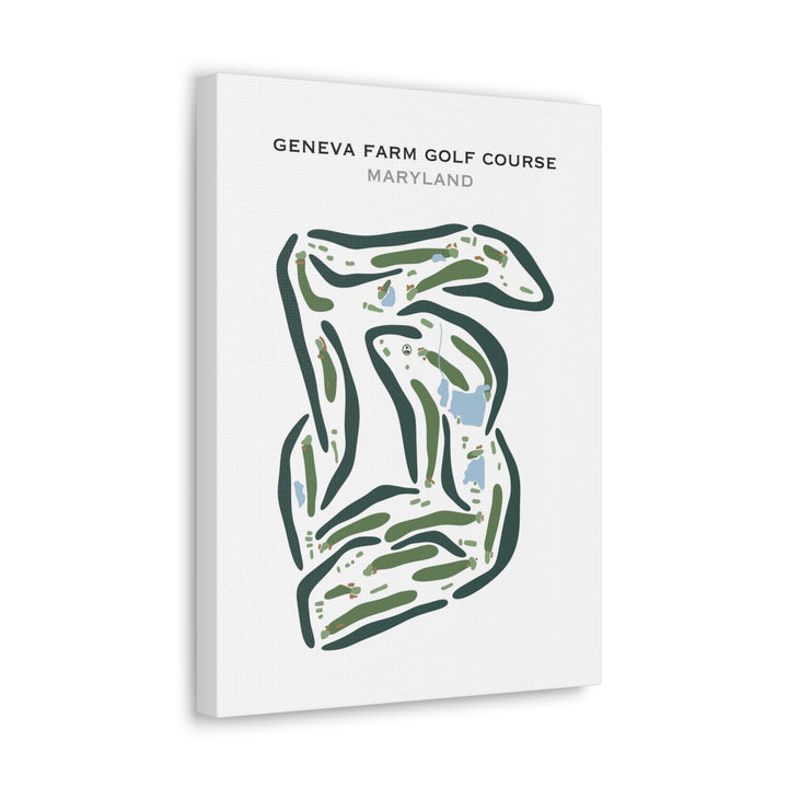 Geneva Farm Golf Course, Maryland - Printed Golf Courses