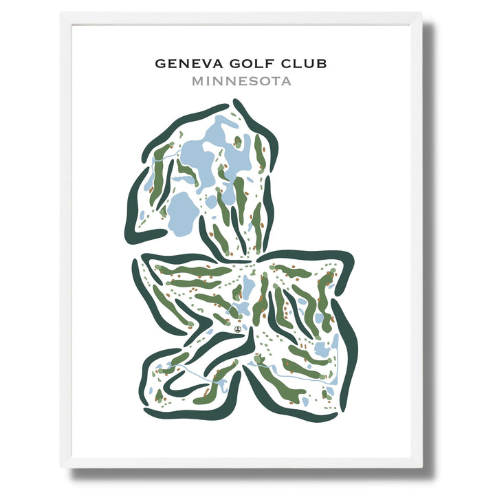 Geneva Golf Club, Minnesota - Printed Golf Courses